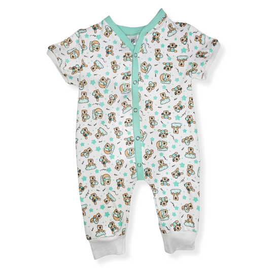 Bebeso Romper Osito White/Aqua